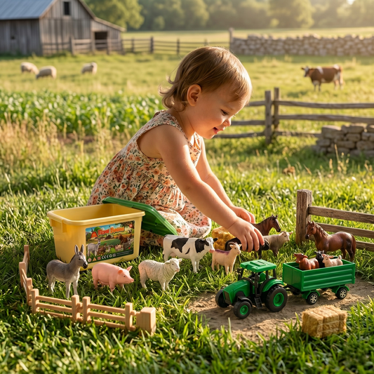 Meadowside Farm & Tractor Playset