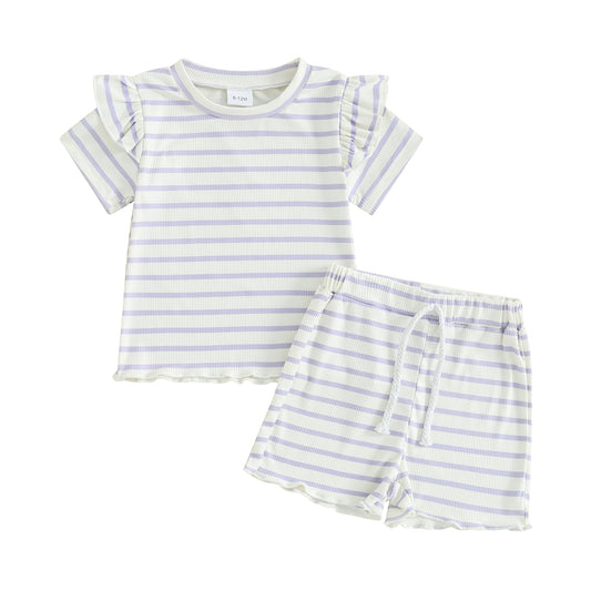 Sweet Violet Waffle Set (2-3T)