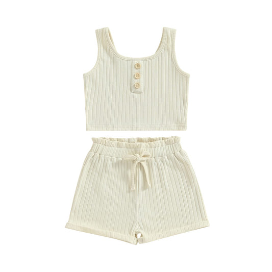 Cloud  Ribbed Lounge Set (2-3T)