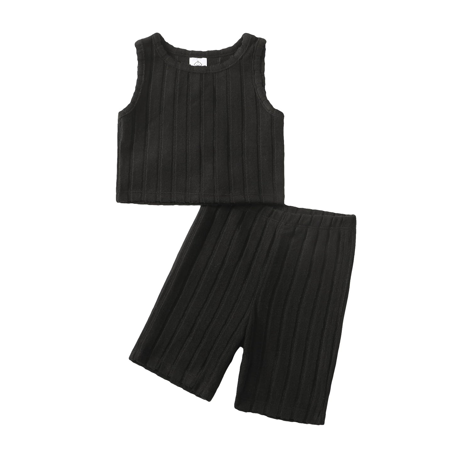 Midnight Ribbed Lounge Set (4T)
